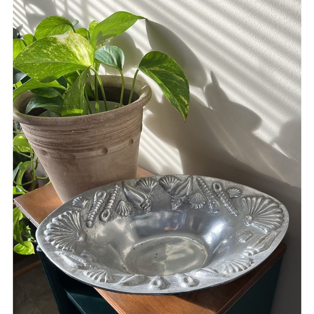 Silver Plated Sea Shell Decorative Bowl
